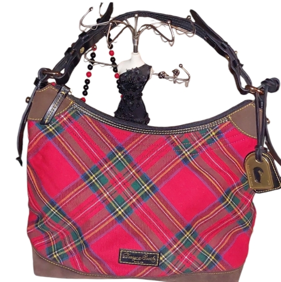 Dooney & Bourke Handbags - Dooney and Bourke Tartan Hobo Purse